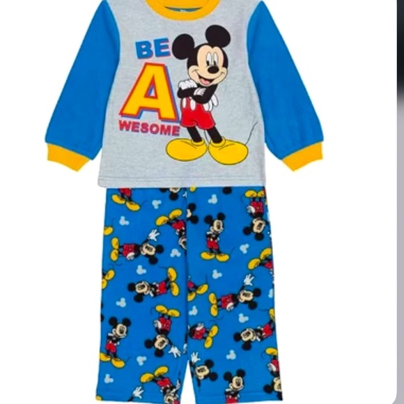 Disney Other - Disney Mickey Mouse Kids Pajamas - Blue and Gray